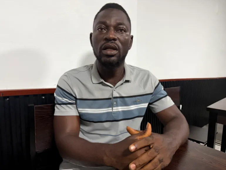 William Sando, president, University of Liberia Student Union (Lennart Dodoo/Al Jazeera)